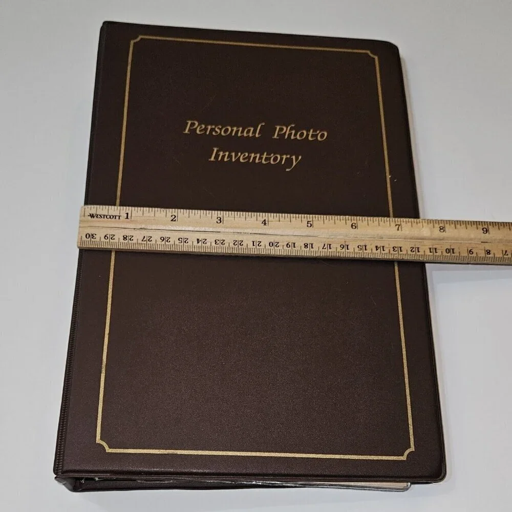 VTG Personal Photo Inventory 3-Ring Album Estate Home Possessions Log NEVER USED